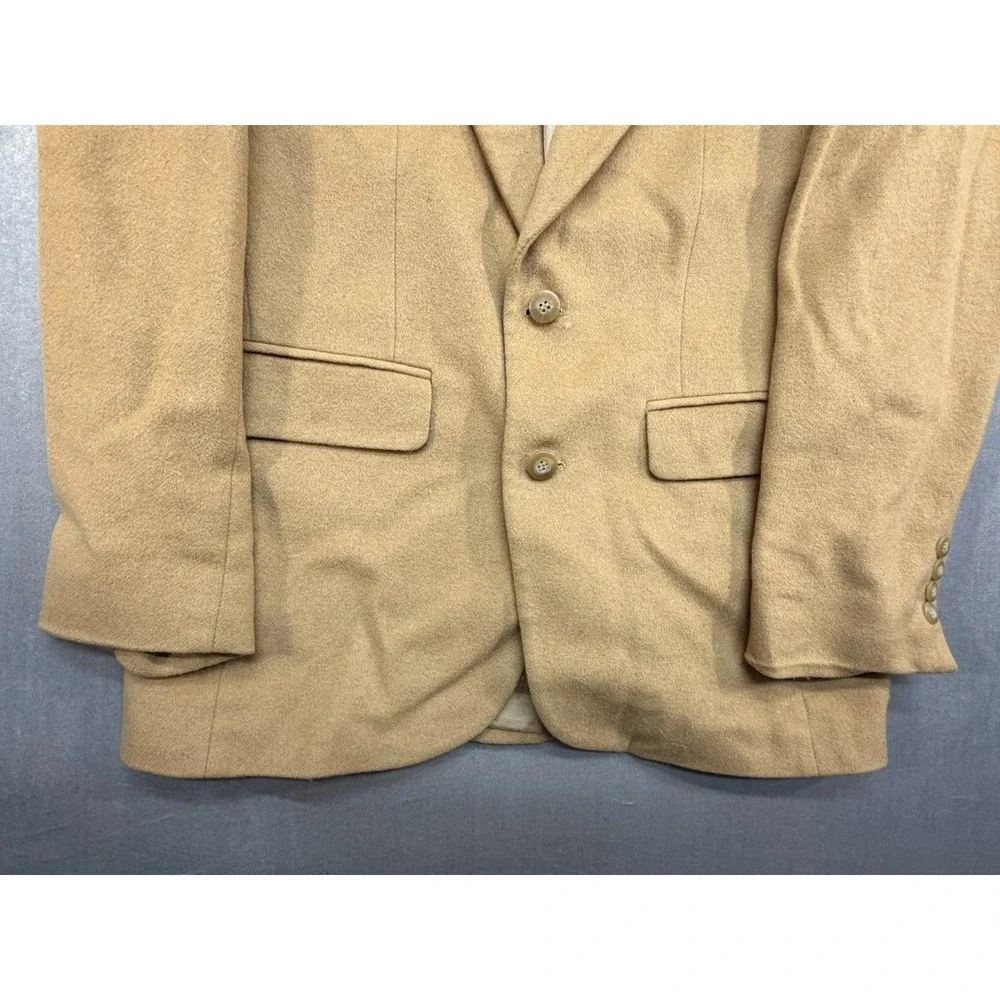 Andhurst‎ Tan Wool Suit Blazer Jacket Made in USA Size 42
